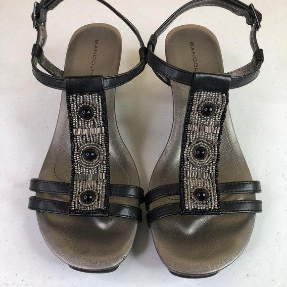 bandolino beaded sandals